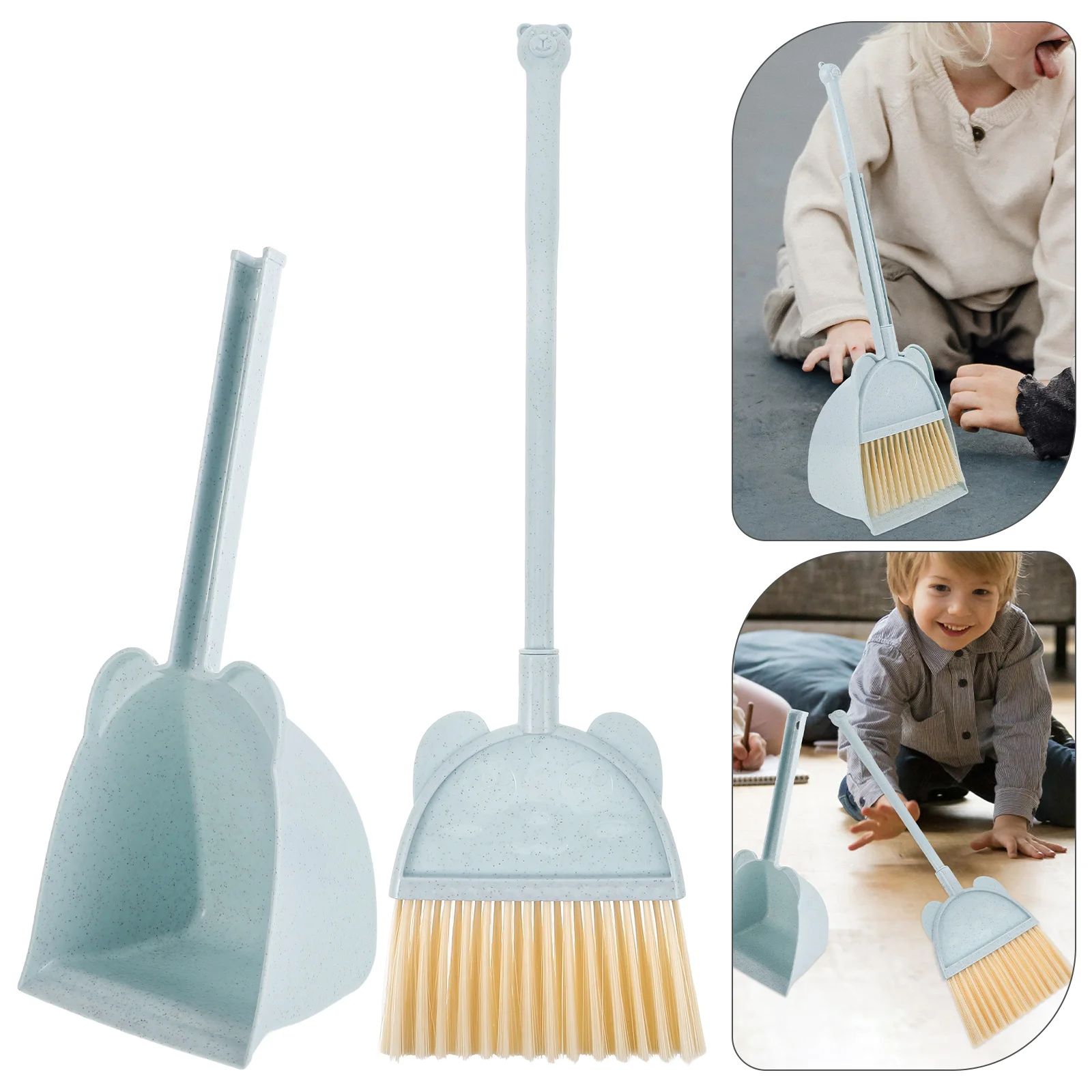 

Small Broom Dustpan Childs Brooms for Kids Hand Toddler Toys Short Plastic Mini
