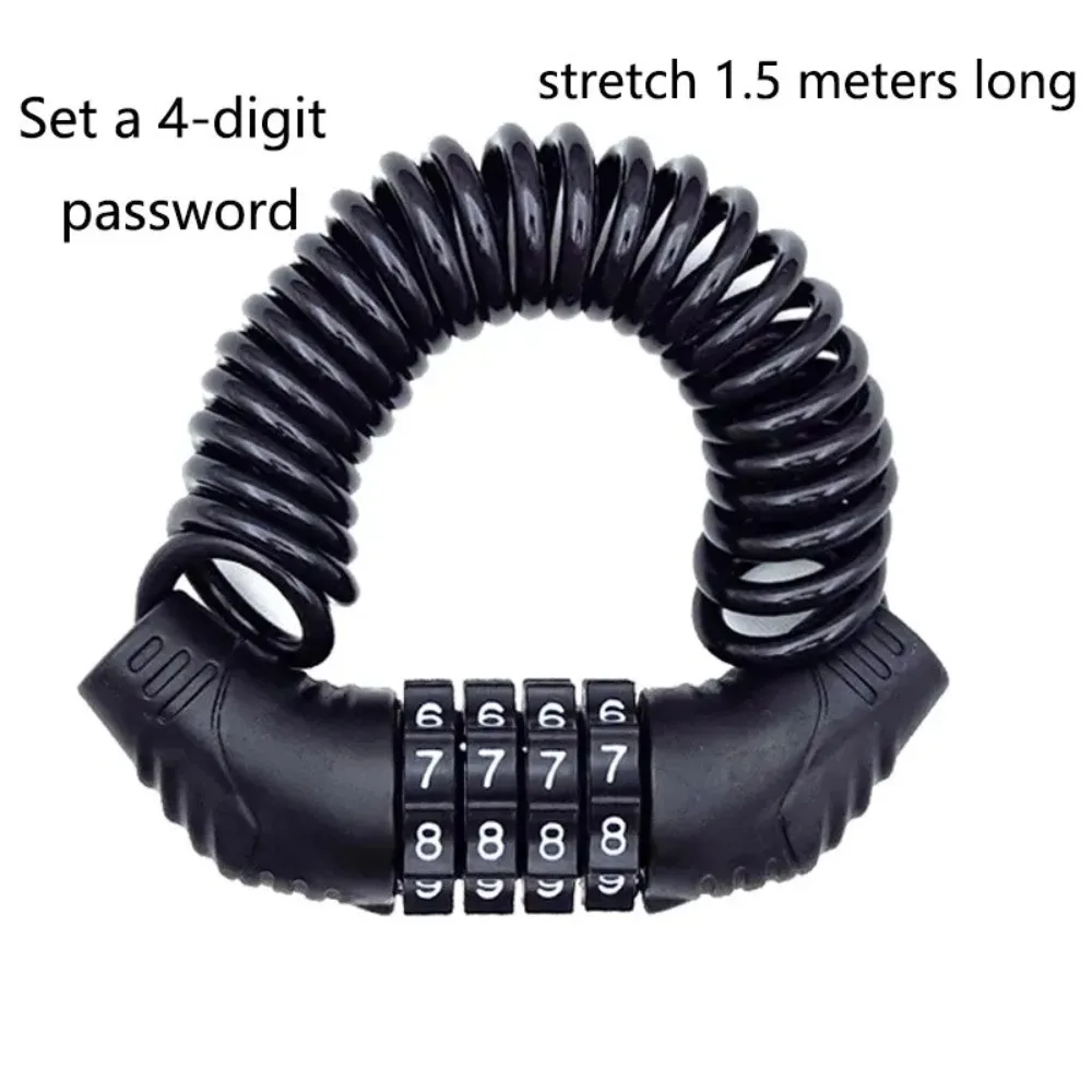 Casco di sicurezza universale per veicoli elettrici per moto PasswordLock Blocco antifurto portatile per bicicletta MTB Blocco sicuro affidabile compatto