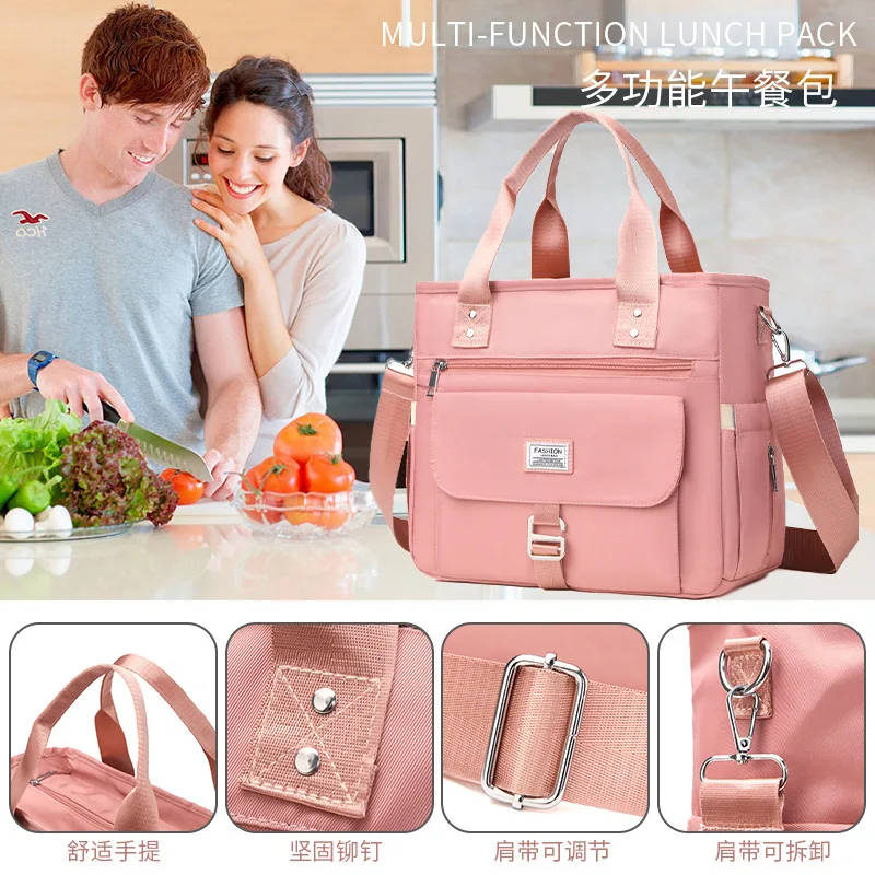 

Large capacity Lunch Bag Waterproof ultifunctional Thermal Bag Portable Picnic Bag for Outings Handbags for Women Crossbody bag