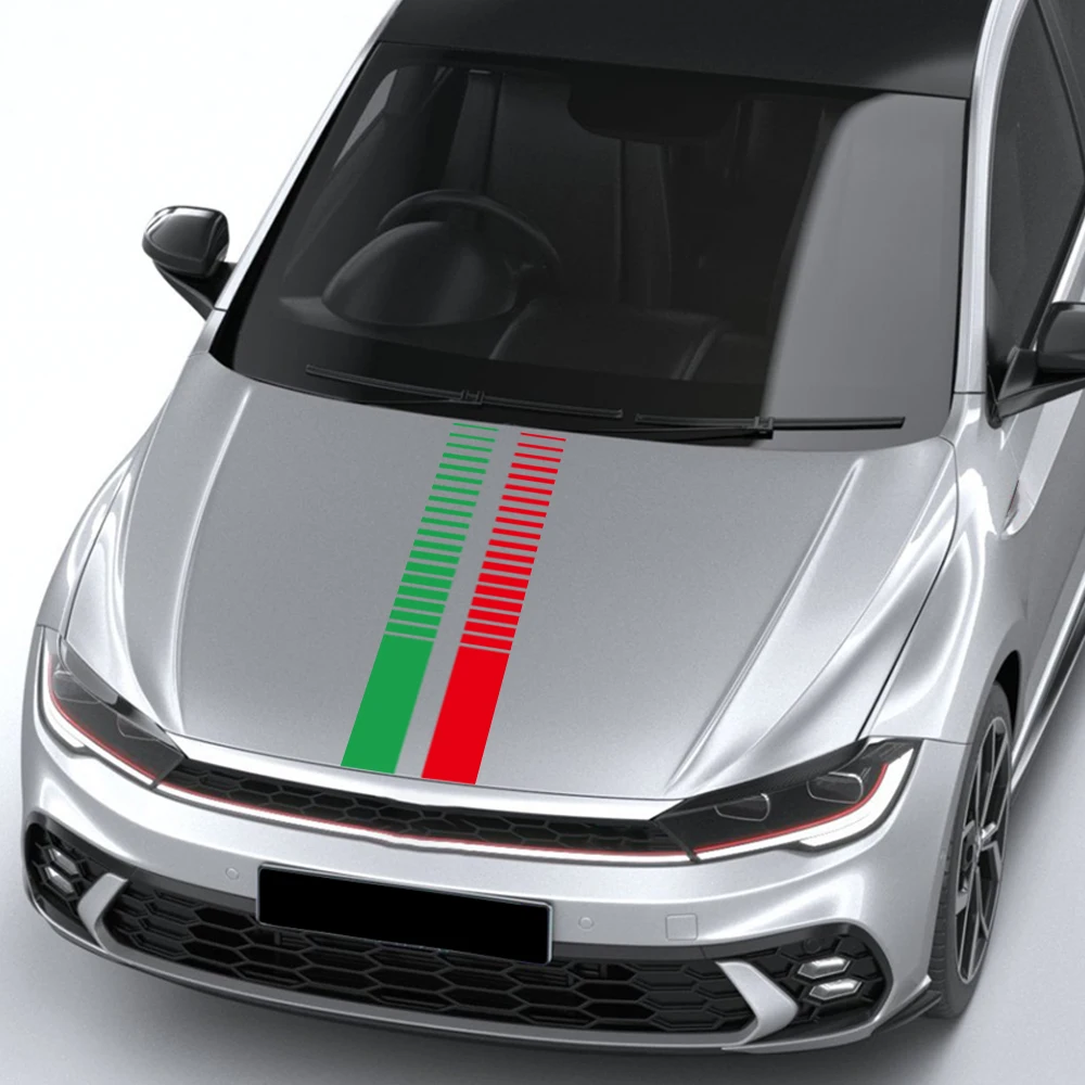 Car Front Hood Sticker PVC Decal Decorative Sticker Creative Car Accessories Waterproof Styling Decals Self-adhesive Film