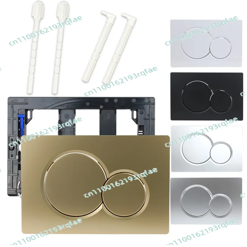 

The toilet flush button adapts to the second generation of concealed wall-mounted dark water tank panel water tank