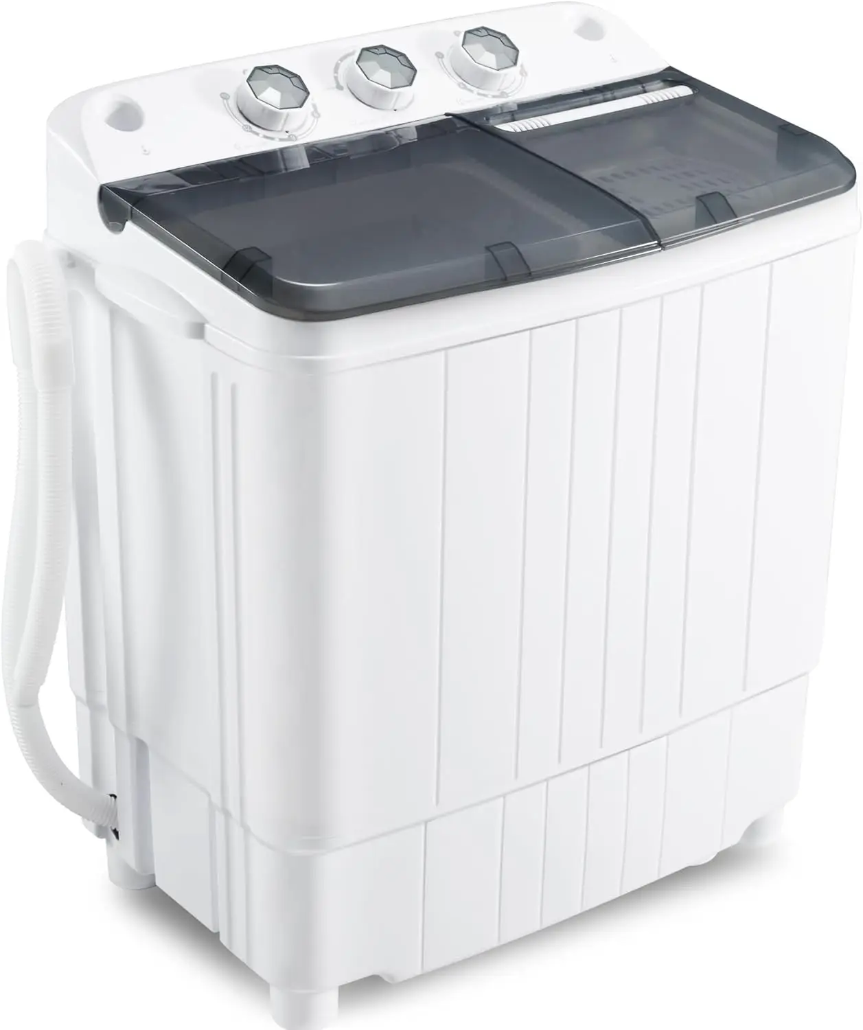 Washing machine 17.6Lbs Capacity Mini Washer and Dryer Combo Compact Twin Tub Laundry Washer(11.6Lbs) & Spinner(6Lbs) B