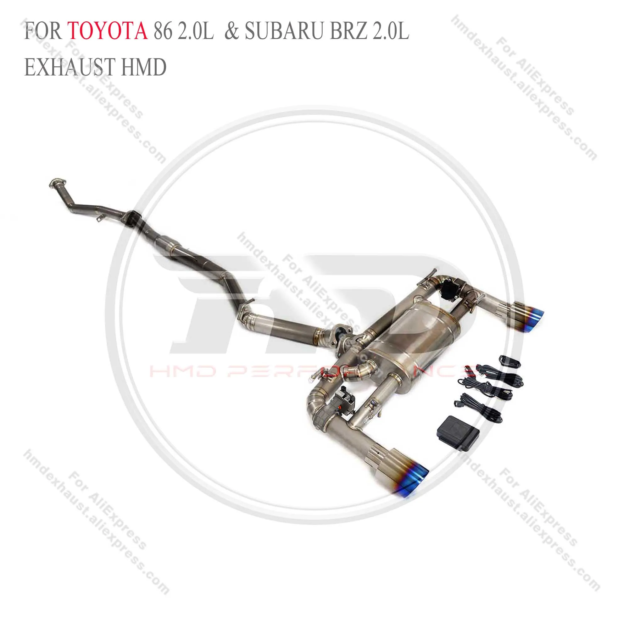 HMD Titanium Alloy Exhaust System Catback  For Toyota 86  2.0L  & Subaru BRZ 2.0L 2013+ Car Muffler