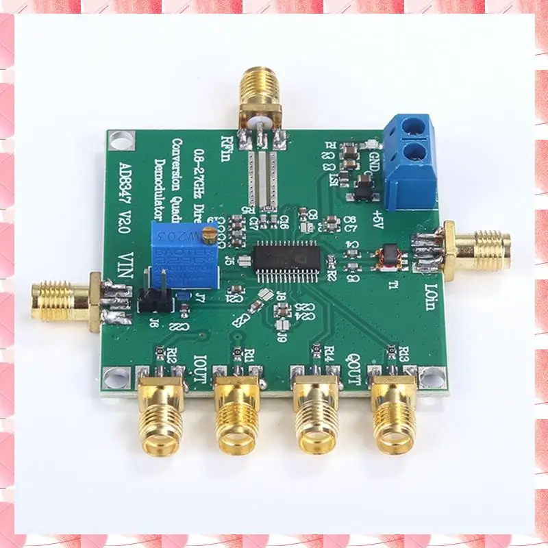 JAJA AD8347 RF التحويل السفلي المزيل رباعي النطاق العريض 800 ميجا هرتز - 2.7 جيجا هرتز وحدة فك ترميز إشارة الذكاء