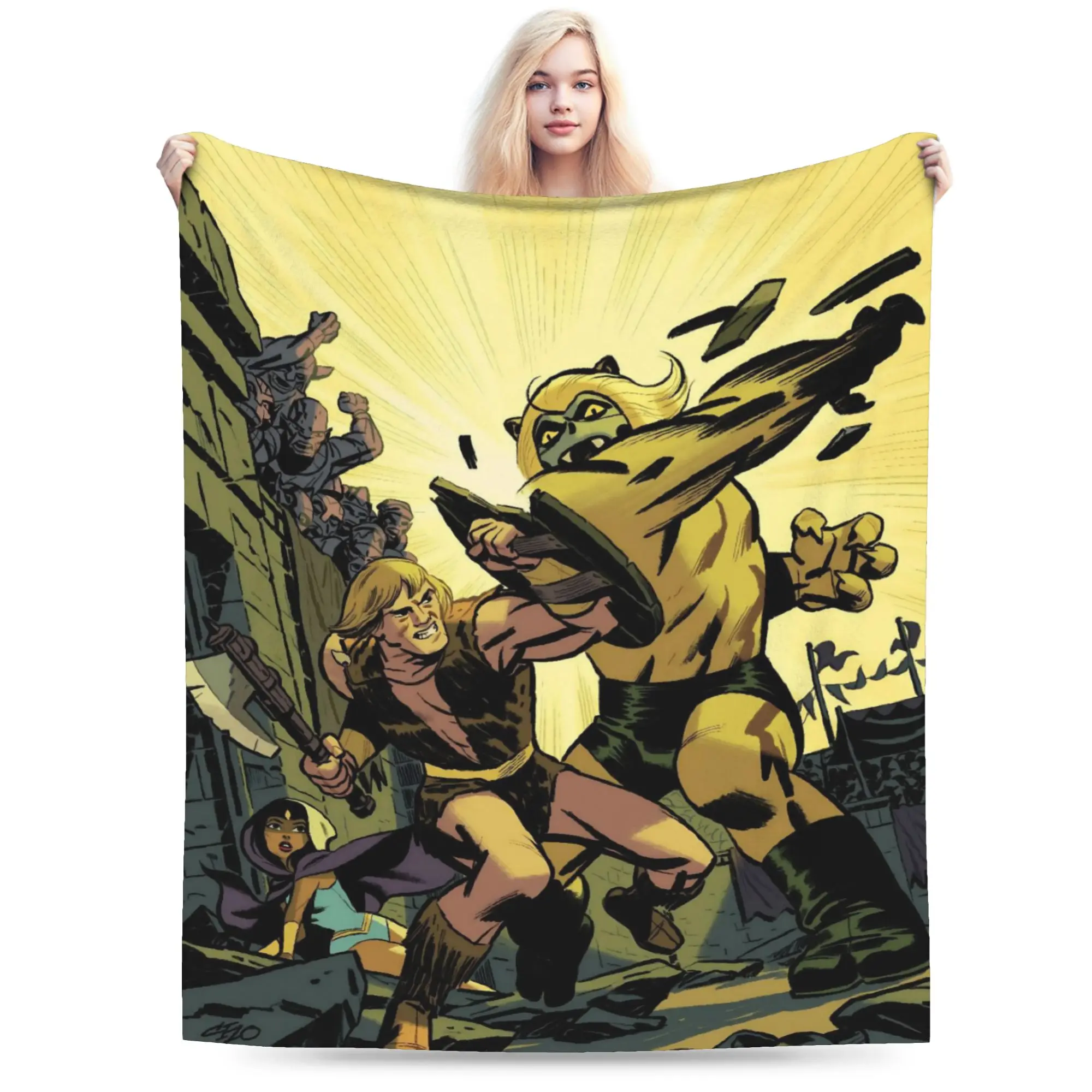 Thundarr The Barbarian Throw Blanket for Couch  Soft Fuzzy Plush Blanket 50x60 Inches Multiple Sizes Bedspread for All Seasons