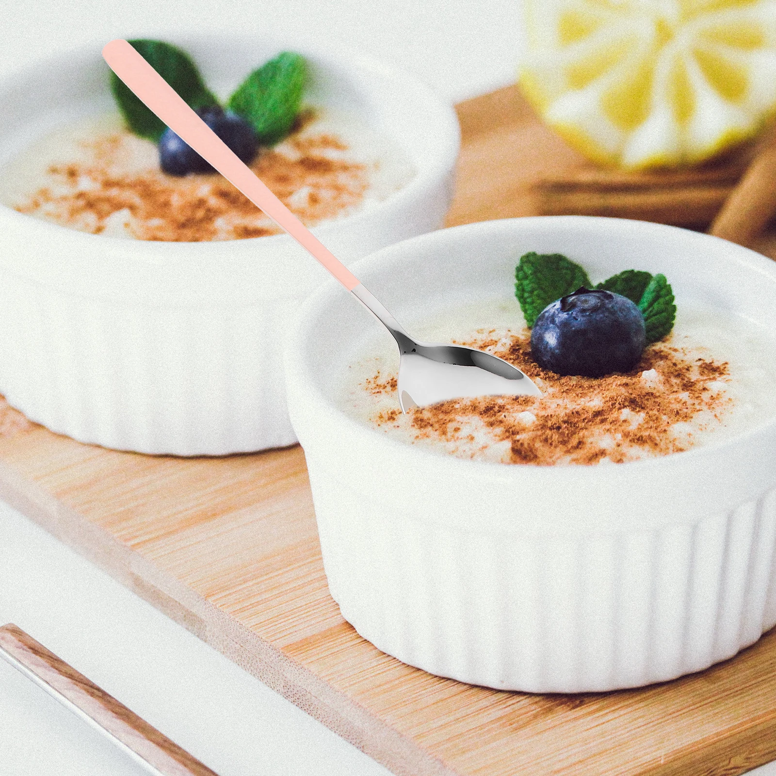 

1 set Portable Cutlery Set Stainless Steel Fork Spoon Chopsticks Outdoor Travel Picnic Reusable Utensils Case Pink Easy Clean