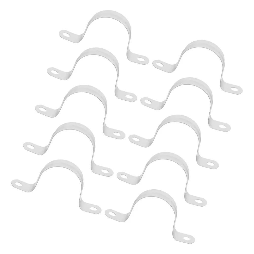 10Pcs U-Shape Conduit Clamp 35Mm Stainless Steel Pipe Holder Bracket for Plumbing Agriculture Construction Water Pipe Support - view 3