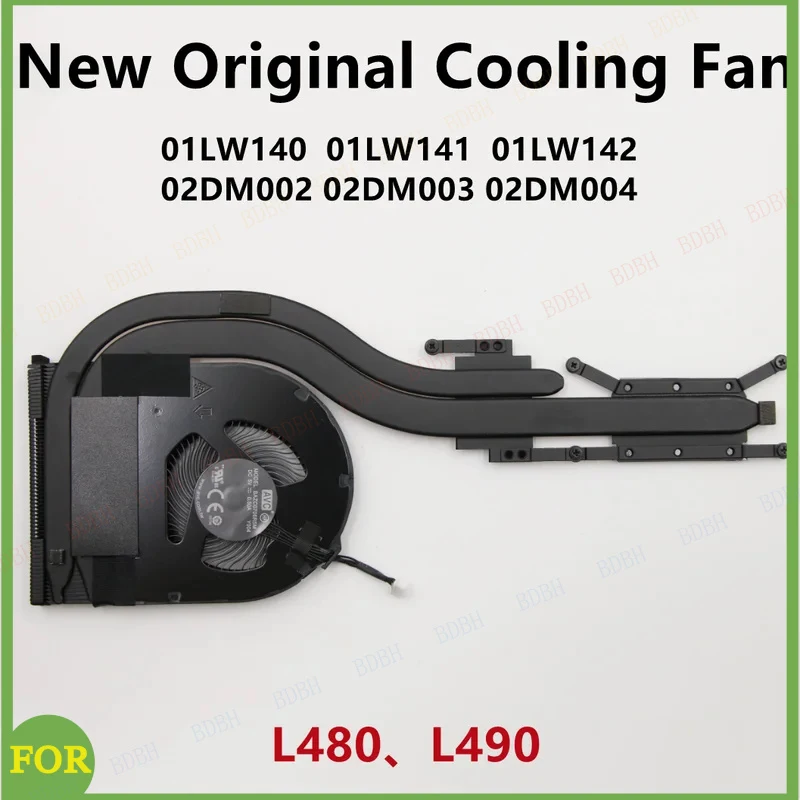 bdbhneworiginal-ラップトップ用-lenovo-thinkpad-l480-l490-cpu-冷却ファン-ヒートシンク-クーラー-ラジエーター-swg-fru-pn-01lw140-1-2-02dm002-3-4