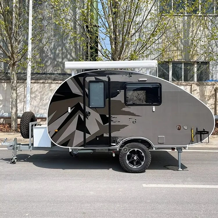 Mini Offroad Campervan Small Camping Box Car Trailer Offroad Van off Road Teardrop caravan Trailer Camper