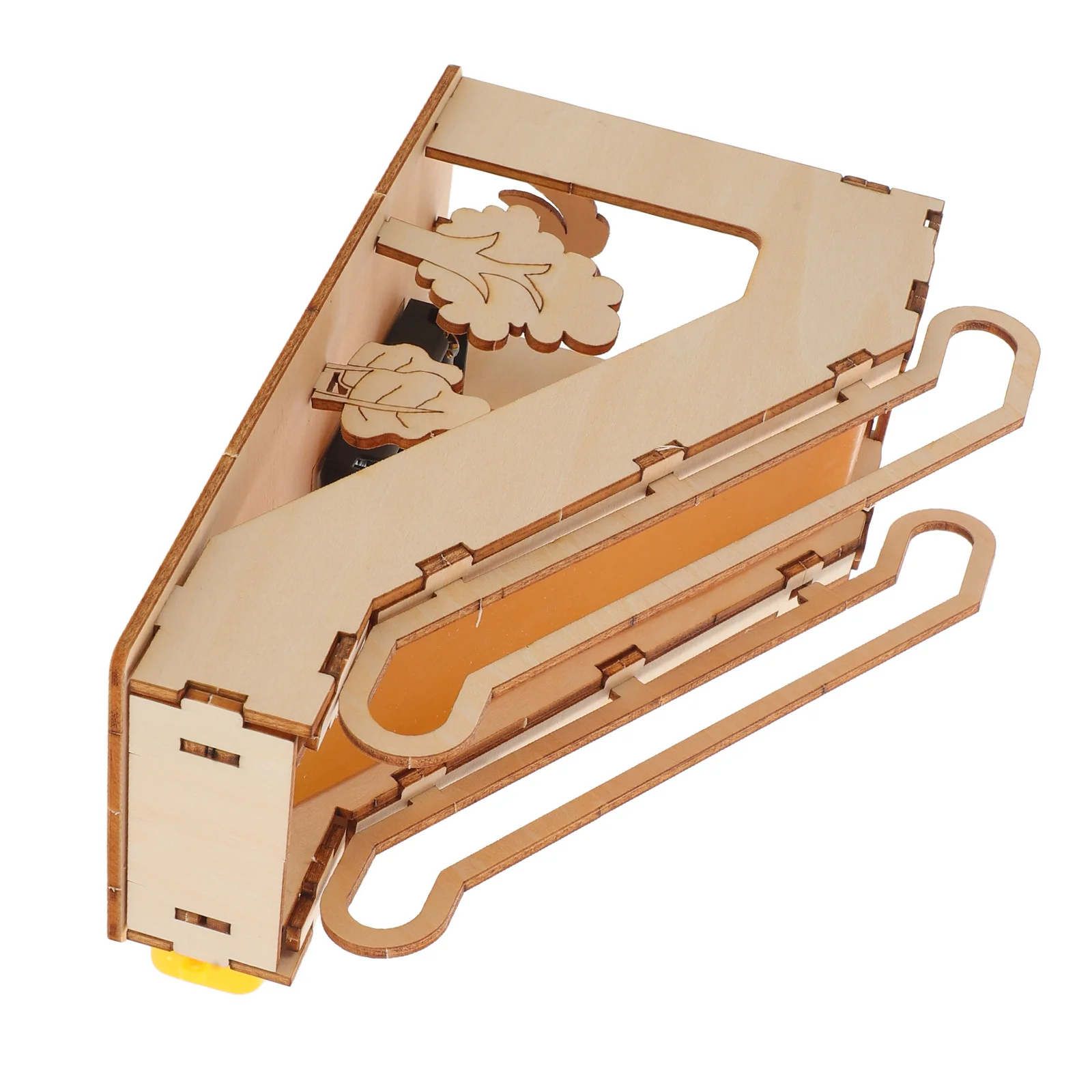 

Wooden Escalator Puzzle Miniature Mechanical Elevator DIY Electric Assembly Stem Science Project Kits for Kids Educational