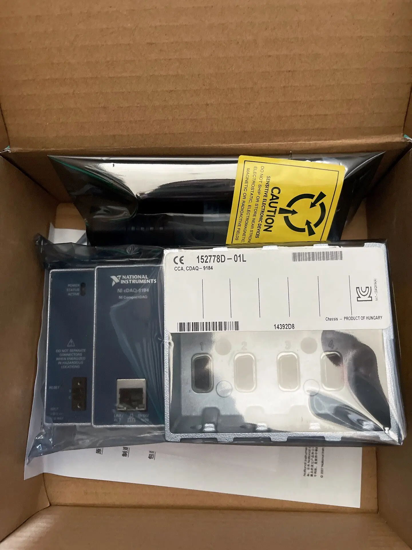 New NI CDAQ-9184 Data Collection Chassis, 4 Slot Ethernet Interface,