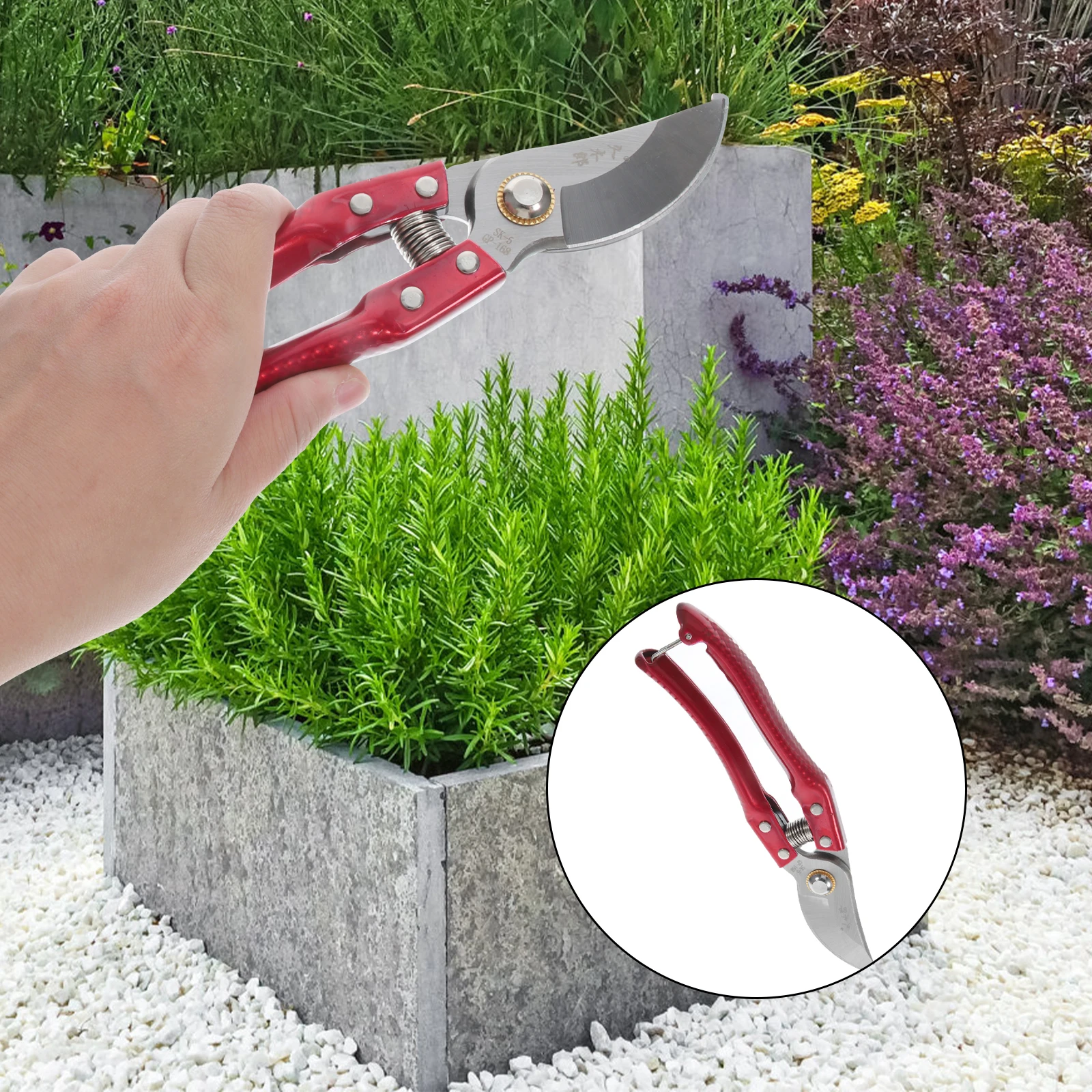 

1pc Stainless Steel Garden Pruner Durable Tree Branch Shear Strong Trimming Tool Outdoor Gardening Professional Pruning Scissors