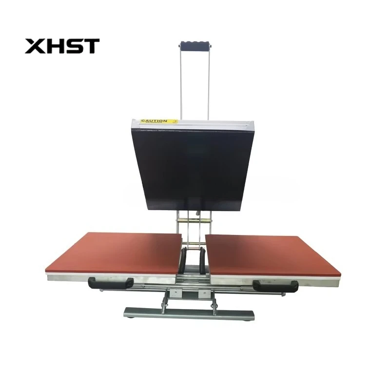 Dual Station Manual Sliding Heat Press Machine 40*50CM Printing Size New Heat Transfer Sublimation Printer For Garments Screen