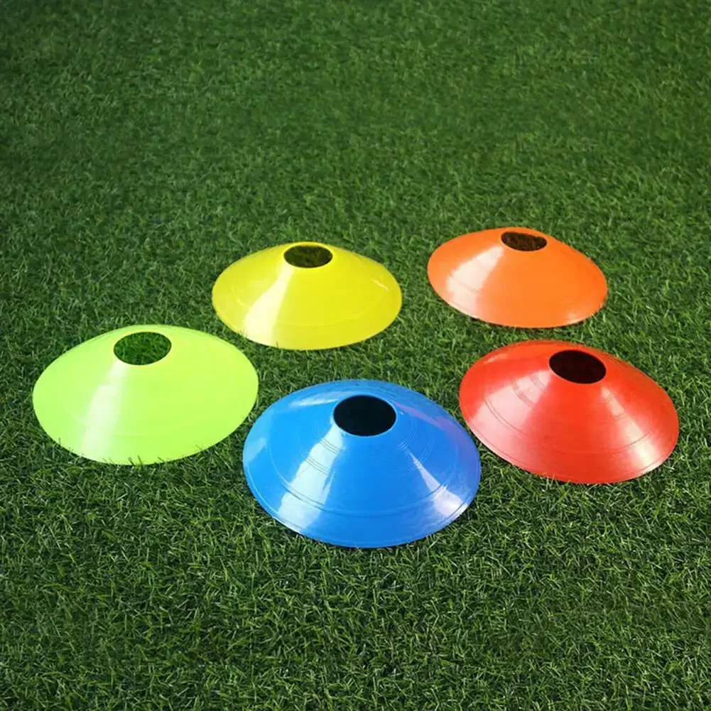10pcs Cone Set Football Training Equipment for Kid Pro Disc Cones Agility Exercise Obstacles Avoiding Sport Training Accessories
