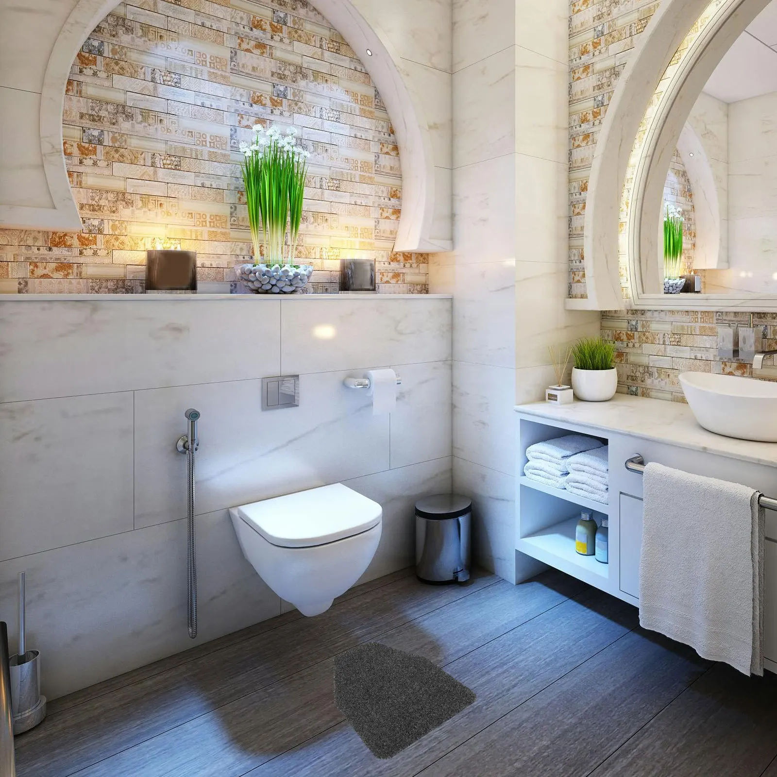 

Absorbent Urinal Floor Mat Durable Large Non-Slip Bathroom Mat for Men Toilet Protection Urinal Mats for Men Bathroom