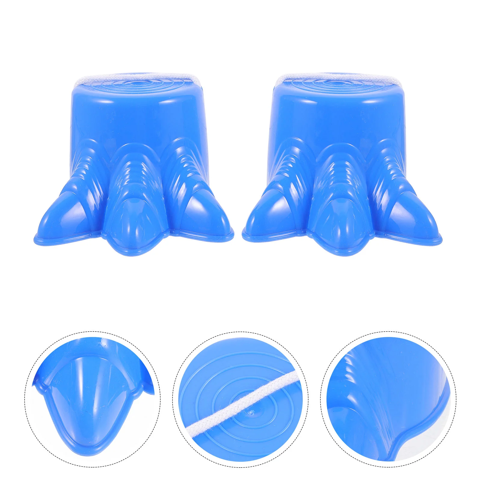 

2pcs Stilts Shoes Plastic Claw Shape Training Shoes Outdoor Sports Toy (Blue, Rope for Random Style))