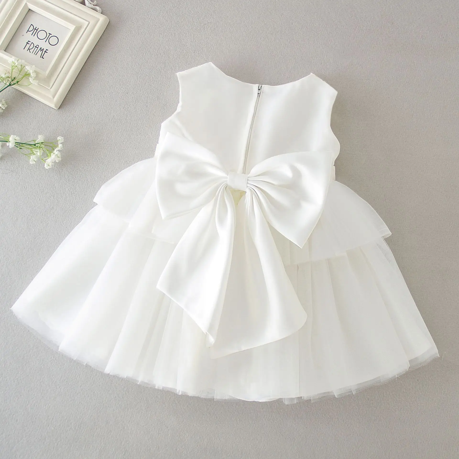 HETISO Baby Girl Dress Christening Ball Gown 1st Year Birthday Wedding Party Infant Clothing Bebes Toddler Formal Costume 0 to 2