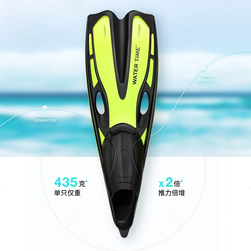 Diving long flippers, men's and women's snorkeling frog shoes free diving duck flippers swimming training freestyle equipment