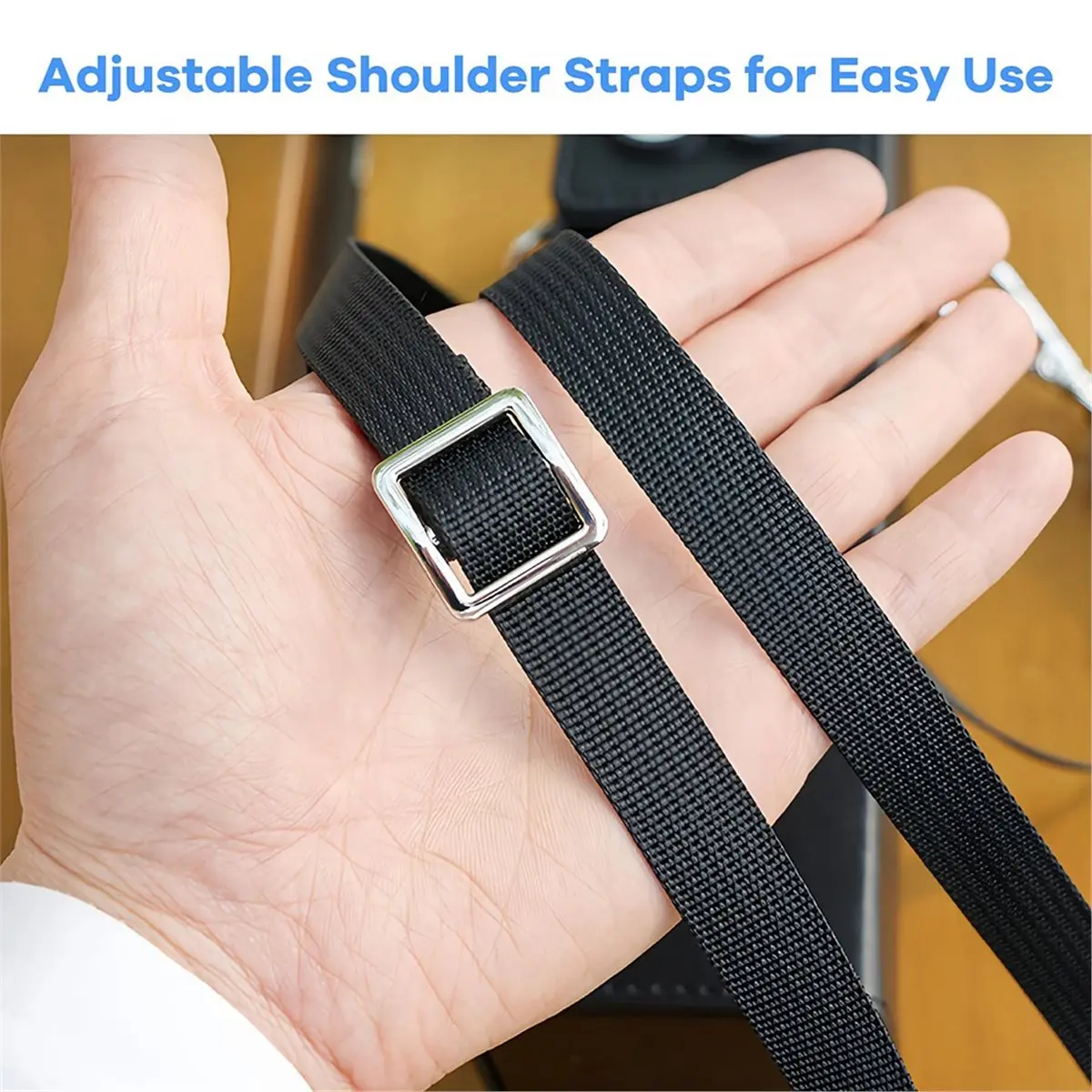 Carrying Hard Case for Pocket 3 with Long Strap, Portable Travel Protective Storage Bag Cute Funny Black