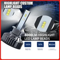 H4 Auto Headlamp ZES Bulb H8 H11 H1 H3 H7 LED 9005 9006 9007 H13 9012 80W F2 Car Styling 8000LM 6500K Car Headlight