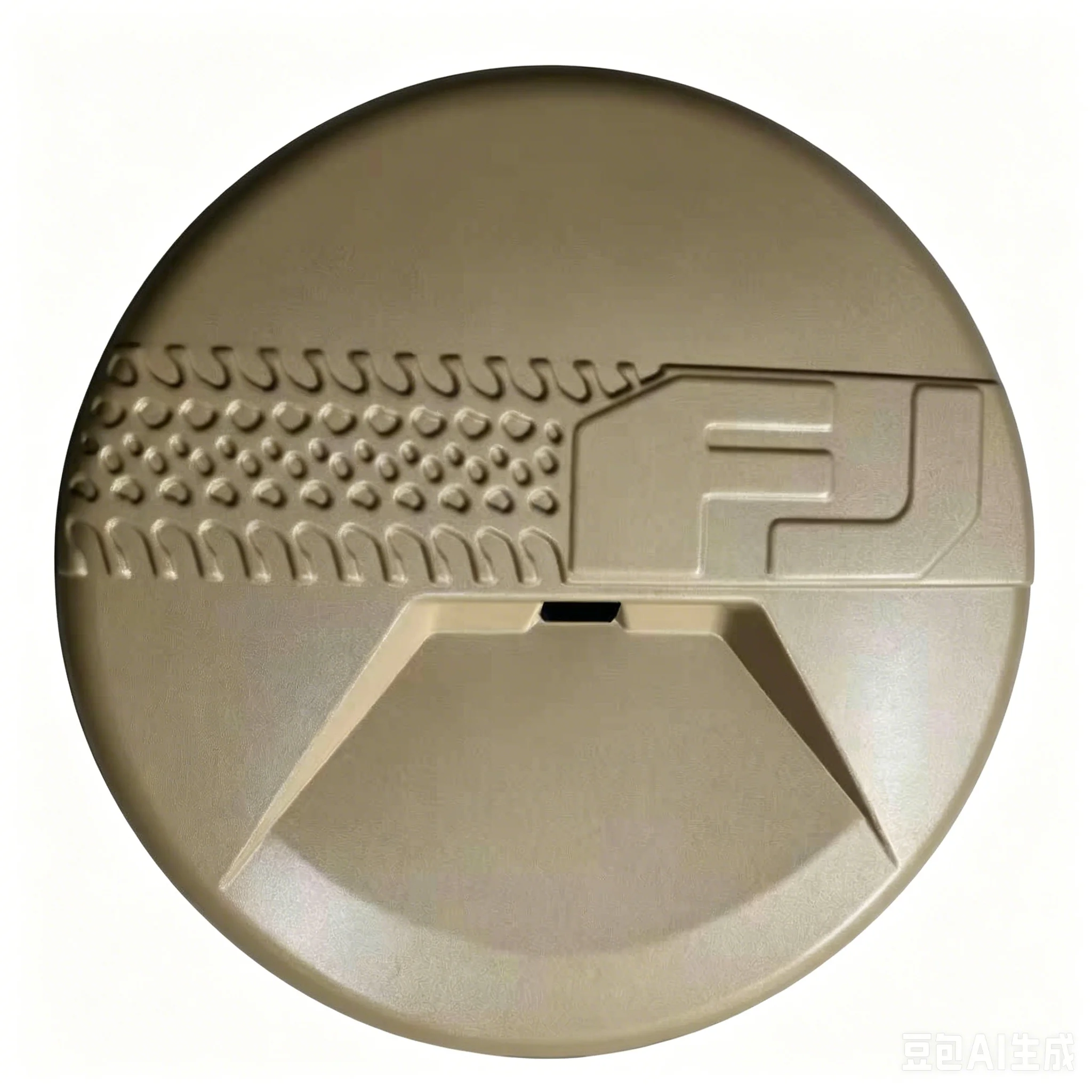 Hard spare tire cover for 2007-2023 Toyota FJ Cruiser, with FJ logo, rear wheel cover, and camera hole.