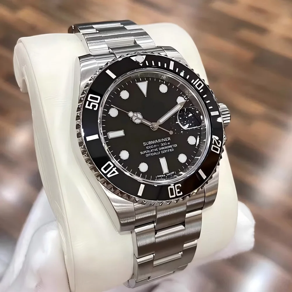 

Diving Watch of Men Automatic Mechanical Waterproof Wristwatches Movement Ceramic Bezel RLEX