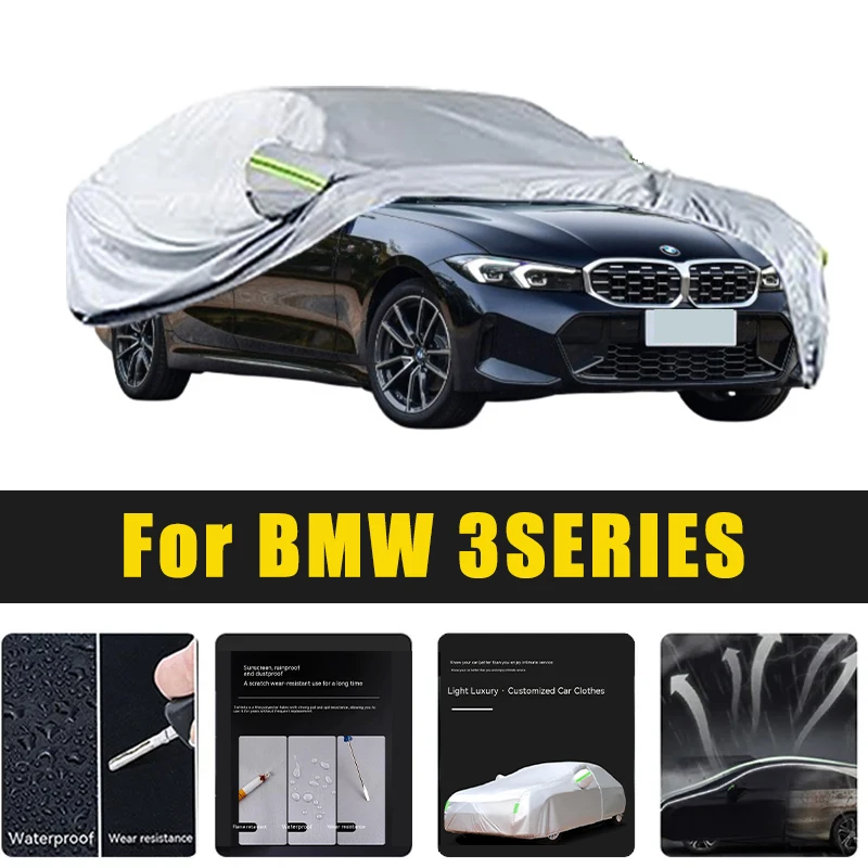 Full Car Covers Outdoor Sun UV Protection Dust Rain Snow Oxford cover Protective For BMW 3SERIES Accessories