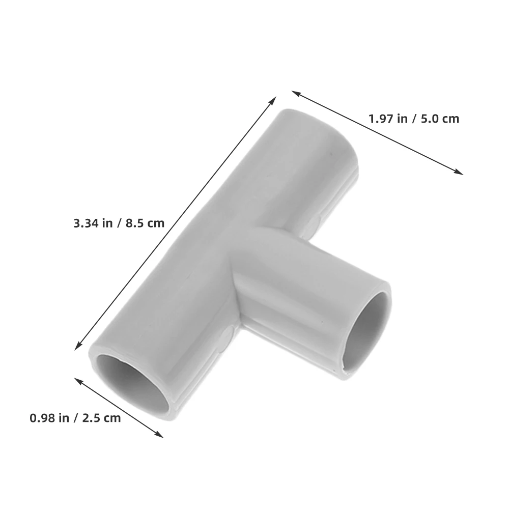 2 قطعة روضة عالمية 3-Way موصلات تجهيزات أنابيب قوية لمنطقة لعب الطفل الآمنة سهلة التركيب قابلة للفصل للتنظيف #6