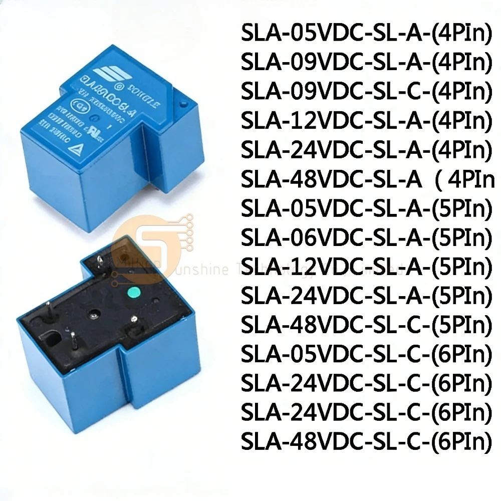 5Pcs Sla-05Vdc-Sl-A…