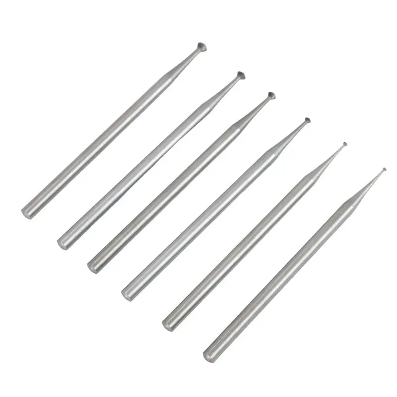 A67P-6Pcs 90º Burr Set - 3/32Inch Shank Jewelry Making Setting Burs For Lapidary 008-023