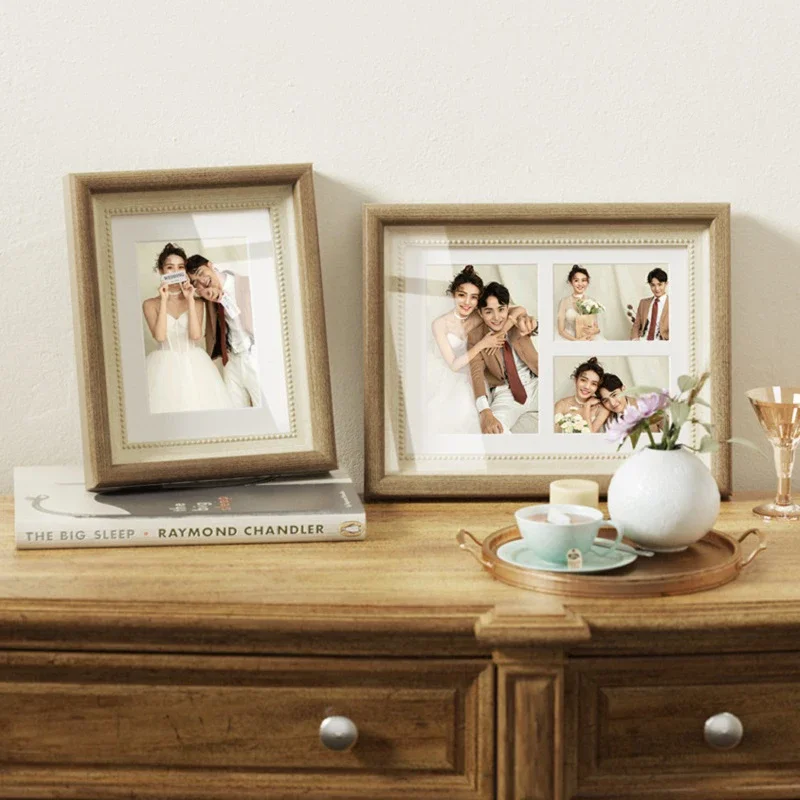 Wedding Photo Frame Set  Wooden Collage Picture Frames Perfect for Home Decor and Gift-Giving Home Décor