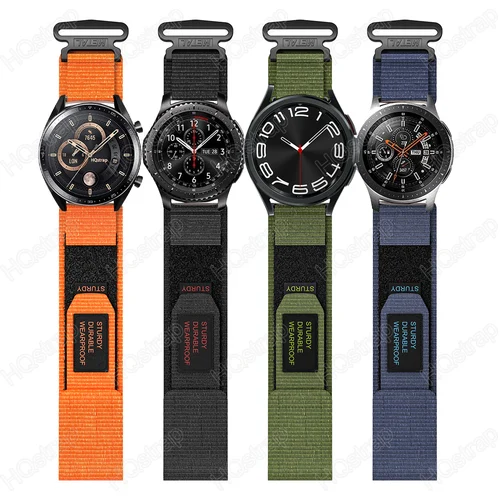 Imagen 2 del producto Correa de reloj deportivo tamaño S/L, correa de nailon de 20mm y 22mm, pulsera de repuesto Universal para hombres y mujeres, accesorios para relojes