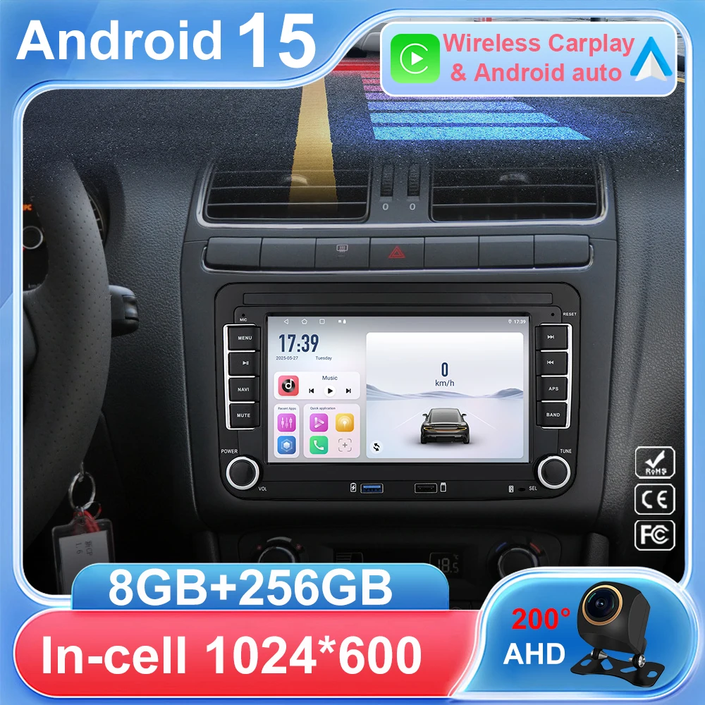 

Car Radio For VW Volkswagen Passat Golf Touran Polo Tiguan Jetta/Seat/Skoda Android Wireless Carplay GPS Wifi Multimedia Player