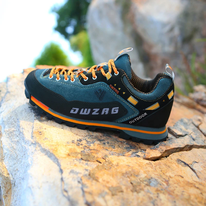 Sepatu bot mendaki pria tahan air, sepatu bot pria untuk Trekking luar ruangan, sepatu berburu Hiking, sepatu Trekking bersirkulasi C