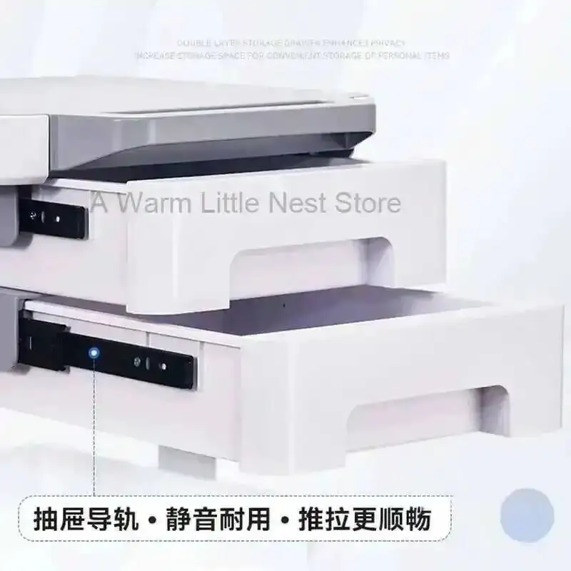 

Cart Salon Beauty Minimalist Organizer Salon Trolley Cart with Wheels High-end Silent Tool Trolley with Drawer for Dental Clinic