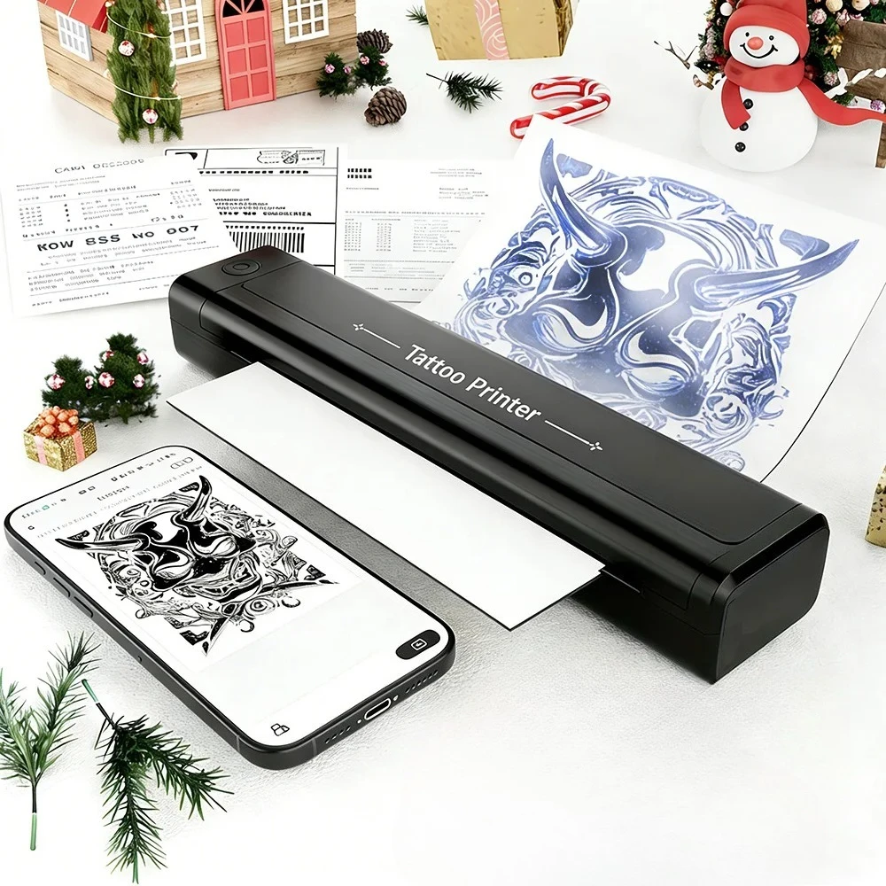 Wireless Tattoo Stencil Printer Portable Thermal Tattoo Transfer Machine Bluetooth Tattoo Printer