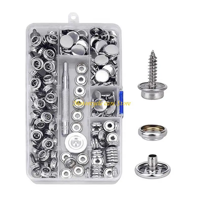 U75F 15mm Canvas Marine Grade Fastener Stainless Steel Buttons for Boats Cover,Tent