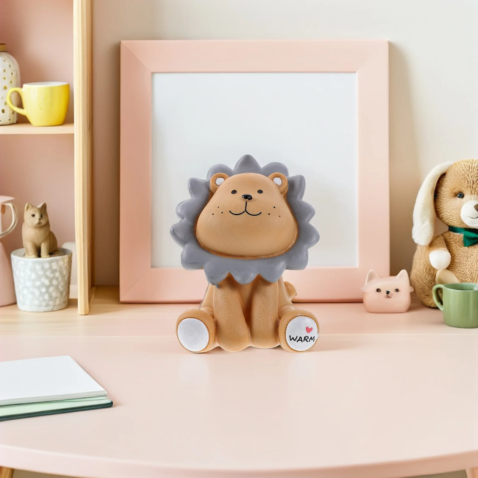 ブラウンライオン貯金箱漫画貯金箱子供男の子女の子保育園装飾クリエイティブ貯金箱クリスマス誕生日ギフト