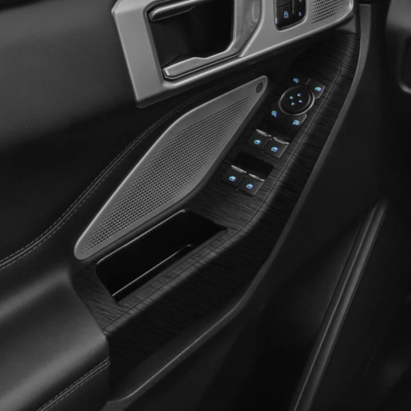 ملصق سيارة داخلي للسيارة Ford Explorer U625 2020-2025 لوحة نافذة للرفع ملصق لواصق صندوق التروس ملحقات فيلم واقية للوحة القيادة #5