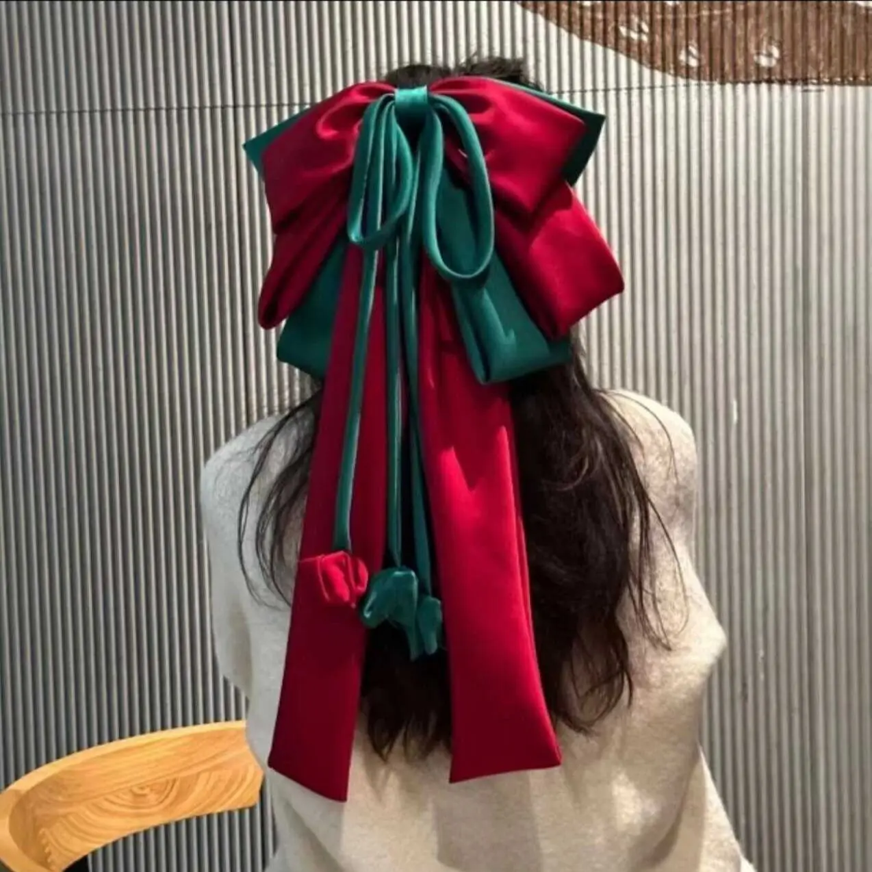 

Cottagecore двухцветная заколка для волос с бантиком-тюльпаном, большая заколка с цветочным принтом для женщин, милые аксессуары для волос Fairycore