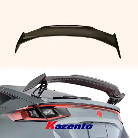 For Honda Type R FL5 2022+ MD Style Hon Red Carbon Fiber Rear Trunk Spoiler Wing