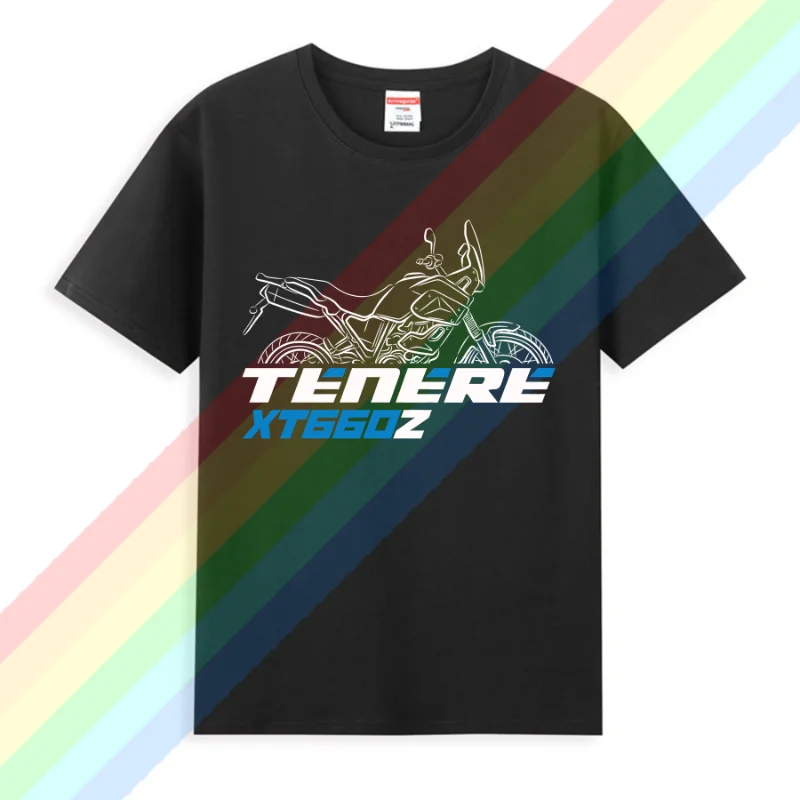 2024 New Men T Shirt Casual T-shirt XT660Z Tenere Motorcycle T-Shirt Graphic Summer Short Sleeves 100% Cotton Cool Tee S-3XL