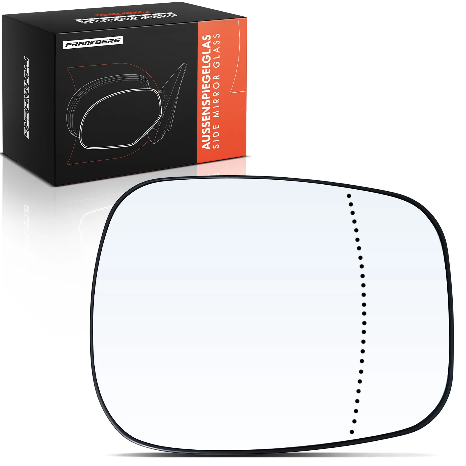 Frankberg 1x Spiegelglas Buitenspiegel Spiegel Links of Rechts voor Renault Kangoo KC0/1 Nissan 7701048400 7701048401 7701039896