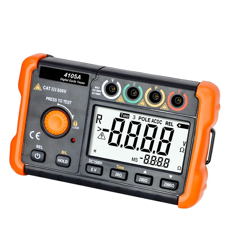 4105A Digital Earth Ground Resistance Tester digital earth tester Insulation Resistance Tester