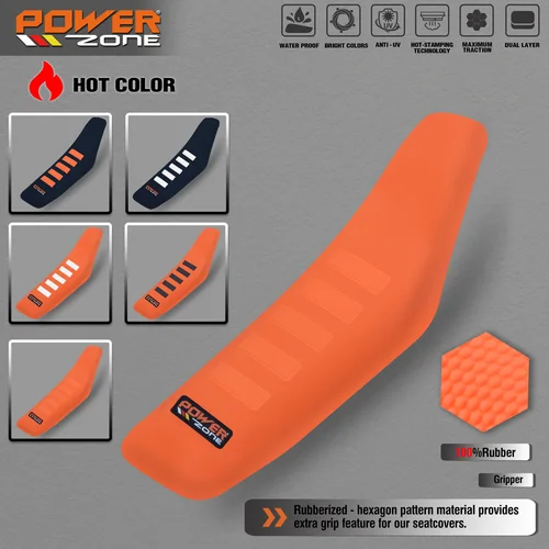 Imagen 1 del producto Powerzone-funda de asiento con pinza acanalada, conjunto impermeable de protección antideslizante, aplicable a SXF EXC KXF CRF YZF WR TC TE