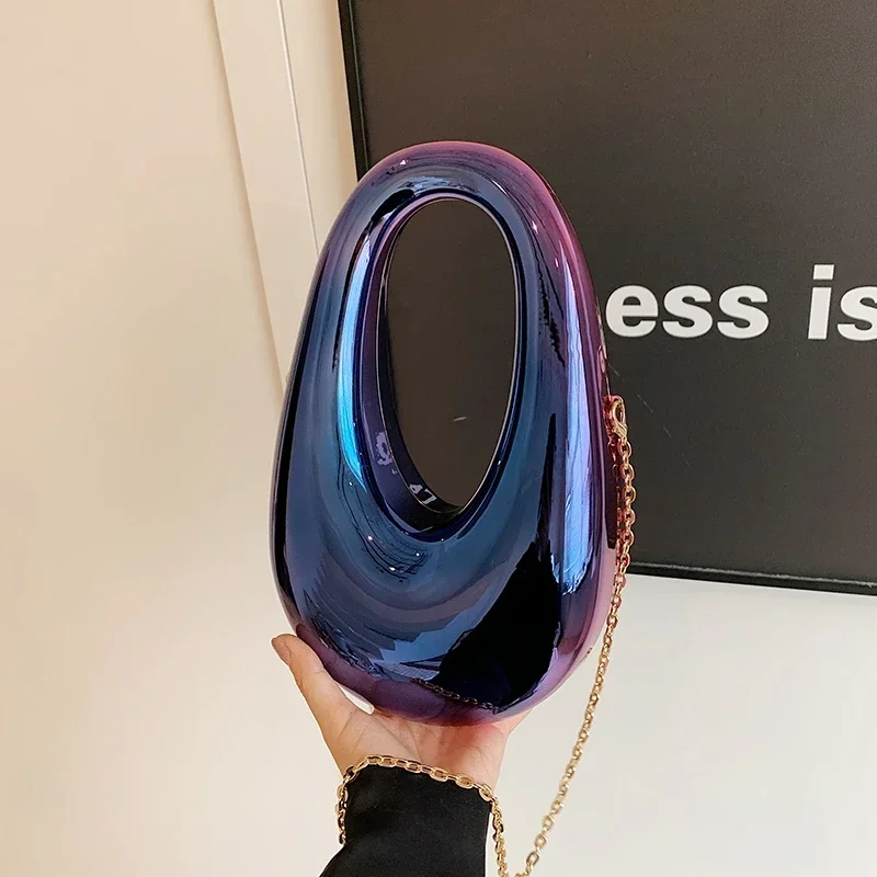 

2025 New Women's Fashion Simple Shoulder Bag High Quality Design Crossbody Bag Acrylic Personality Purses and Handbags