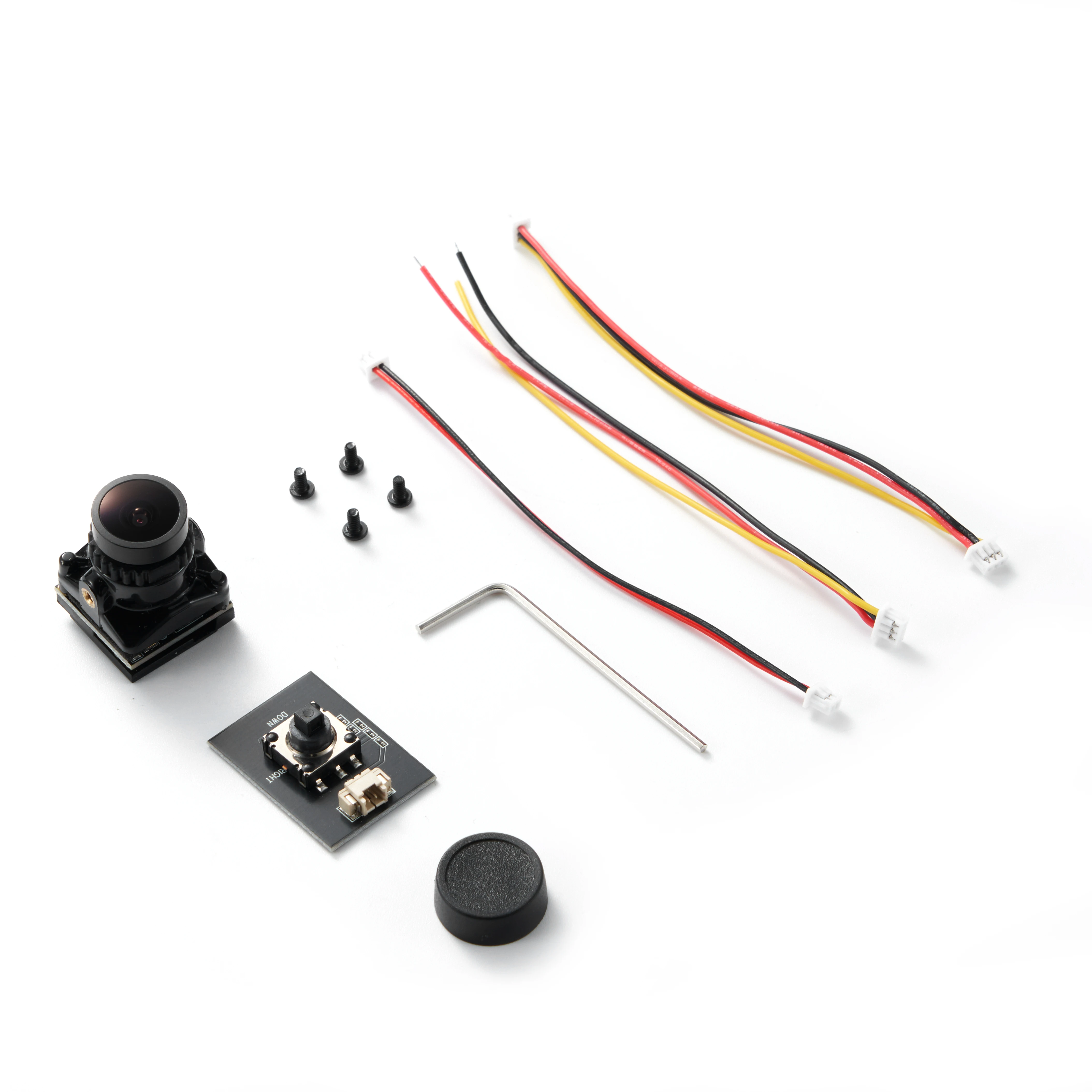 Yeni Cmos 1/1.8 1800TVL Mini FPV kamera 2.1mm Lens güç 5V-40V PAL/NTSC OSD ile dahili RC FPV yarış Drone için ayarlanabilir