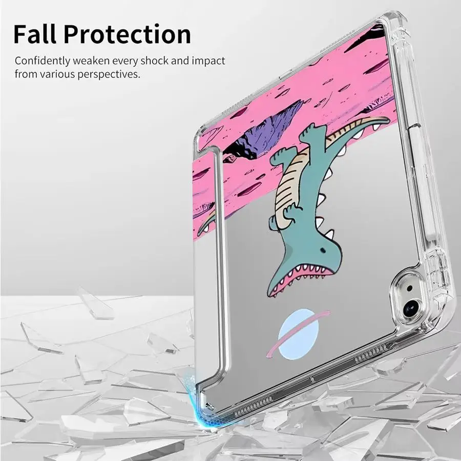 Tablet Case For iPad Air 4 5 M3 M2 M4 11inch Pro 2025 Mini 6 7 Pro 11th 10th 9th 8th 7th 12.9inch Holder Cover Y-Fold Space