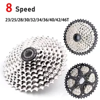 Cassette de 8 velocidades para bicicleta MTB K7, piñón de 23, 25, 28, 30, 32, 36, 40, 42, 46 dientes, 8v, compatible con Shimano HG 8s, piñón de 8 velocidades para MTB.