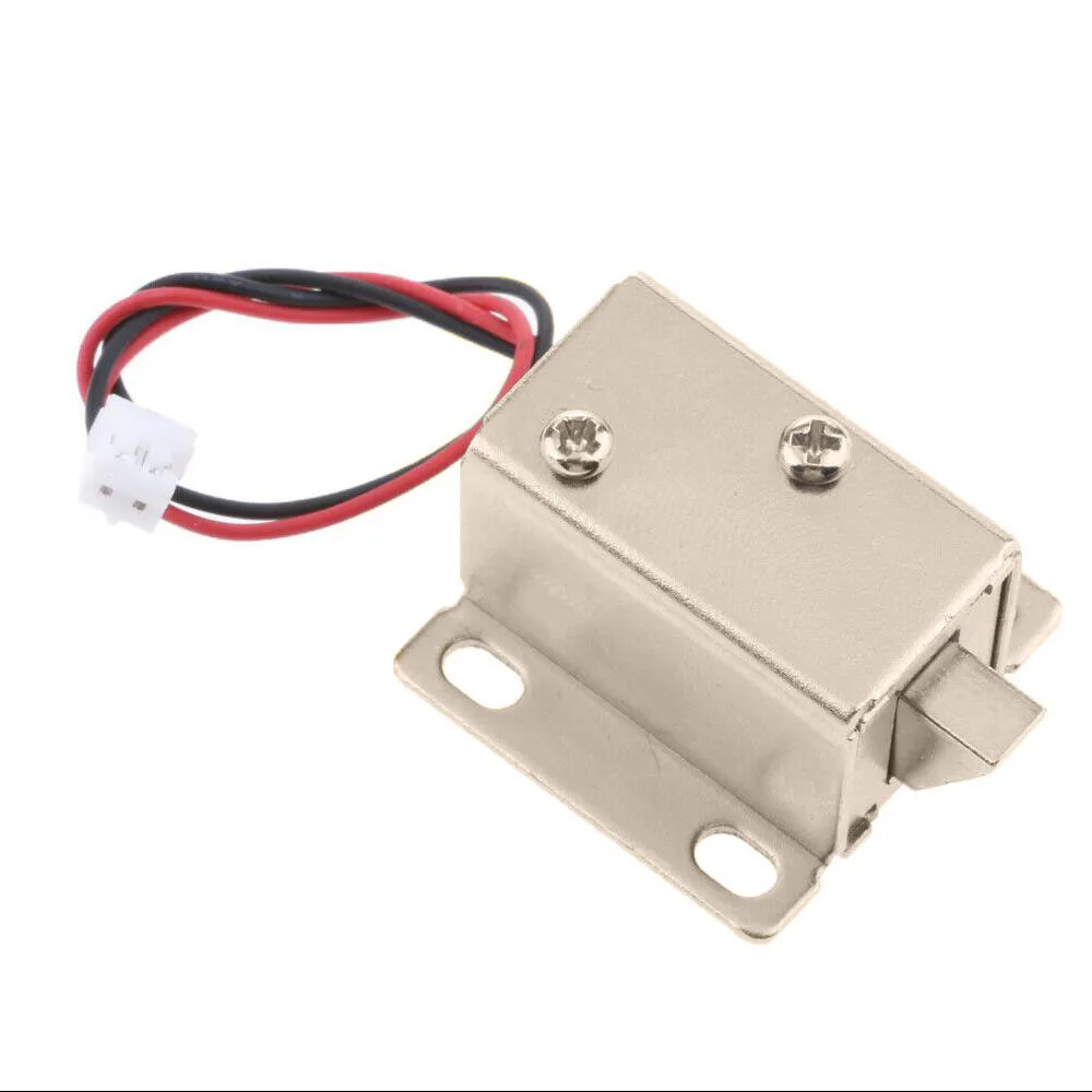 DC 12V Mini Size Solenoid Electromagnetic Electric Control Push-Pull Cabinet Drawer Door Lock For DIY Project